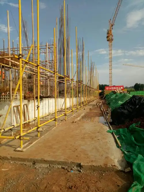 2,库房a区外架搭设.