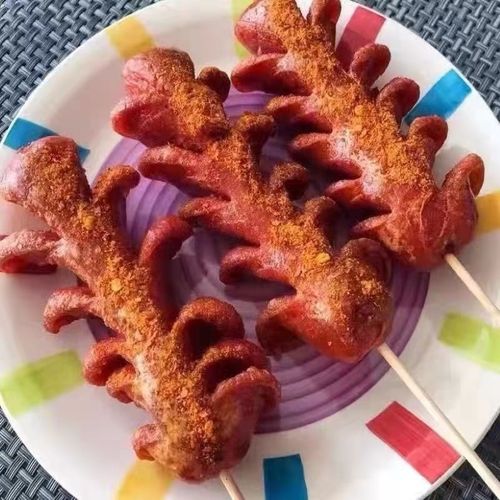 正宗东北地摊炸肠香肠烧烤肠路边摊炸串烤肠粗红肠淀粉肠煎饼果子 6支