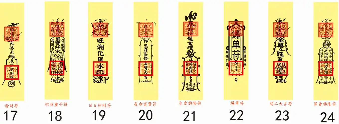 开光仿手绘符咒道家护身灵符秘符黄纸符平安消灾转运姻缘招财符