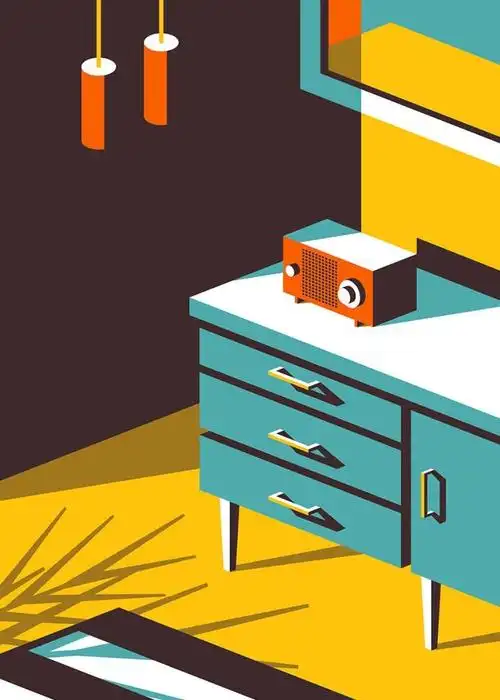 插画师jeremybooth扁平风格插画作品