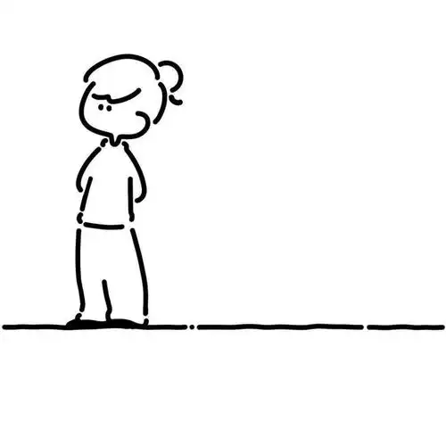 微信极简黑白卡通小人个性头像