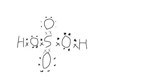硫酸的电子式怎么书写?为什么硫元素可以连六个键 ?