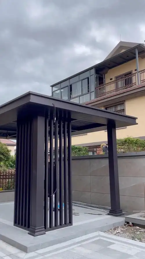 平顶凉亭,单开门