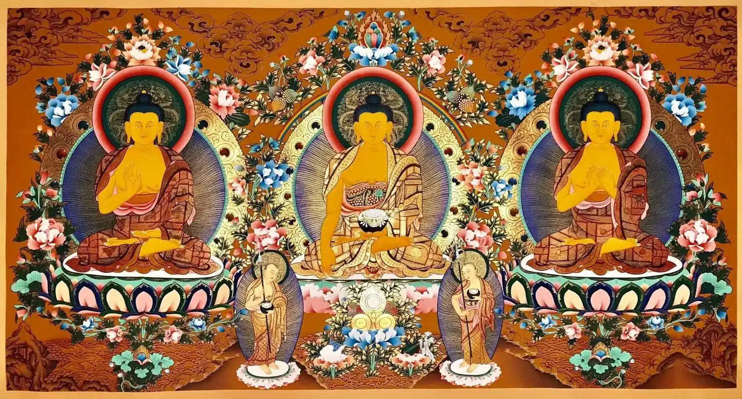 三世佛.14:【传世收藏】 大师新作《三世佛》120-60c - 抖音