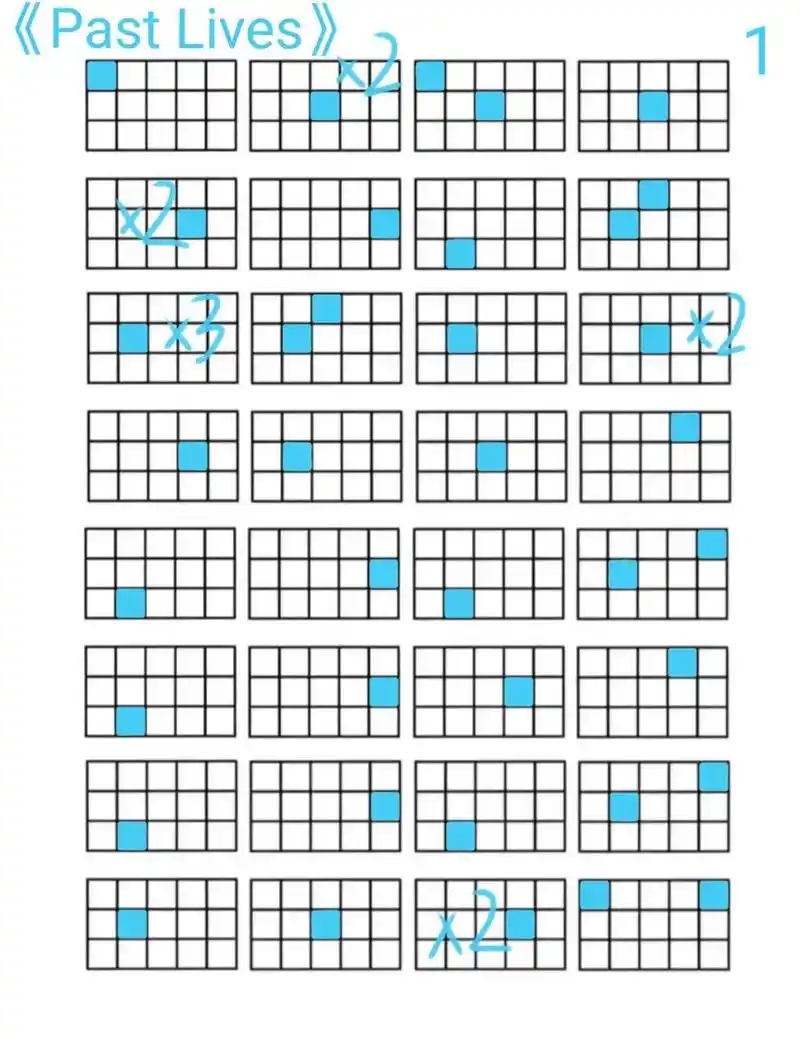 《past lives》#pastlives #格子谱 #光 - 抖音