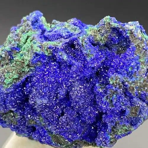 厂家直销天然蓝铜矿原石 蓝铜矿与孔雀石共生原矿物 矿石 观赏石