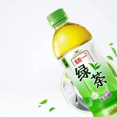 统一绿茶 500ml*15瓶整箱装 低糖茉莉花味绿茶饮料夏季解暑饮料