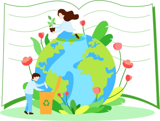 "世界地球日"是一个专门为世界环境保护而设立的节日,旨在提高民众