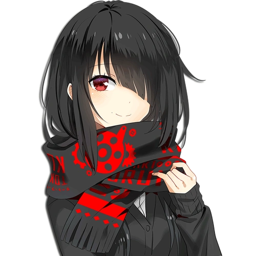 漫趣约会大作战周边时崎狂三动漫围巾二次元加长男女冬季针织围脖