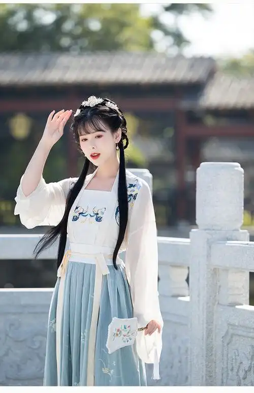 重回汉尚汉唐华莲汉服女成人夏季薄款汉服女原创中国风古装小个子超