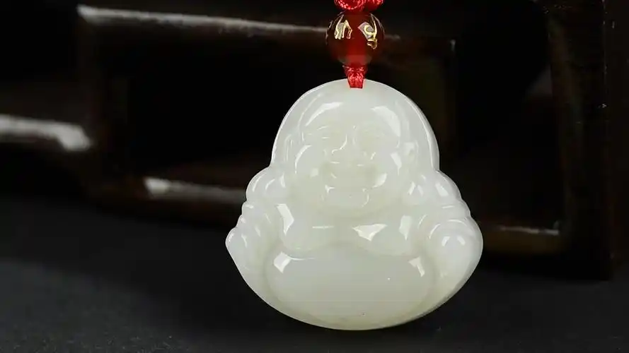凤禧珠宝和田玉佛吊坠女款弥勒佛公玉吊坠挂绳玉石项链玉佩挂件玉佛公