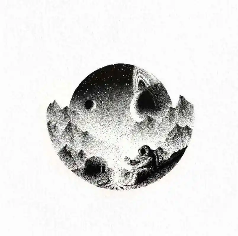 黑白针管笔手绘插画作品,黑白也可以有丰富的层次!