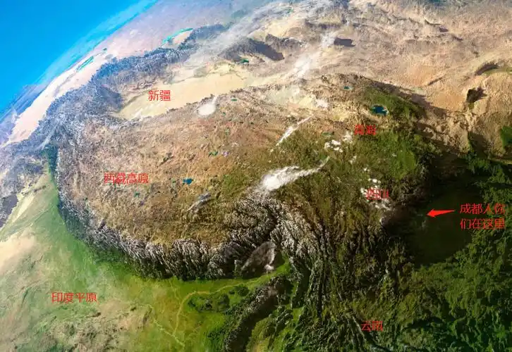 看了一眼立体地形图我就知道印度不配成为中国的对手