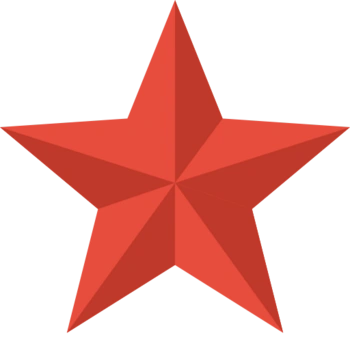 五角红星png图标