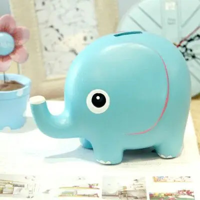 储钱罐大象树脂储蓄罐存钱罐可爱摆件创意儿童实用生日结婚礼物