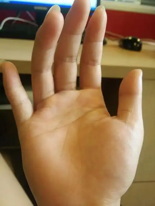 帮我看看我的断掌纹我是女孩,照片是右手