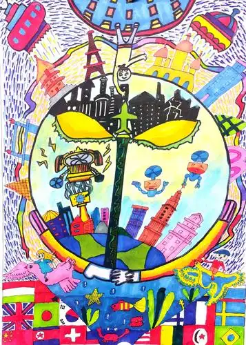 "趣梦科幻,畅想未来"——纺织城小学"科技与未来"绘画作品展