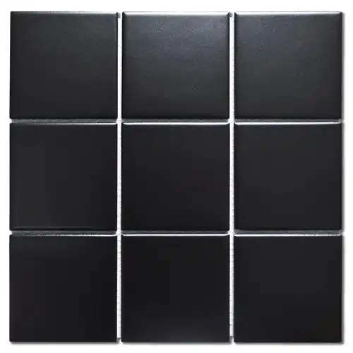 全瓷马赛克小白黑色白色彩色厨房卫生间阳台九宫格马赛克