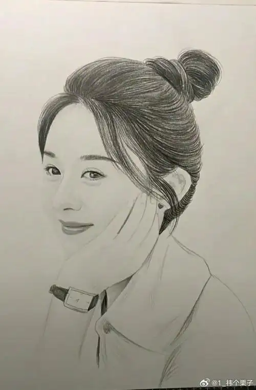 96#赵丽颖贾小朵#96#赵丽颖在人间#颖火虫的素描简直神了@赵丽颖