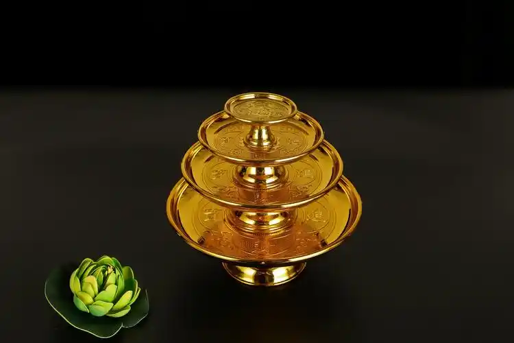 【佛堂用具】宗教用品 塑胶果碟 招财果盘 莲花供盘