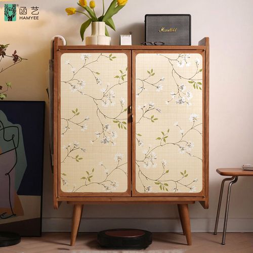 柜子翻新贴纸旧家具翻新衣橱碎花贴纸自粘桌面墙面柜门贴防水