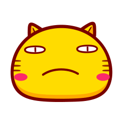 哈咪猫表情～不开心