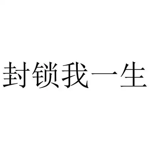 封锁我一生 商标公告