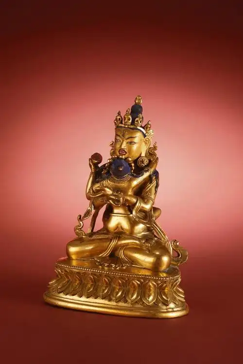 官造铜鎏金双身金刚持像-喜,舍,慈,悲—重要佛教造像与法器-雅昌拍卖
