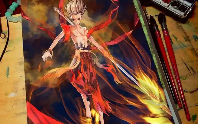 【水彩】涂一只帅瞎大家的哪吒藕豆豆