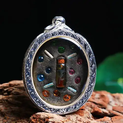 泰国佛牌古巴丙助吊坠正牌九尾狐仙 款式10(纯银壳)