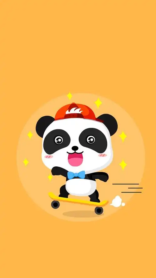 国宝卡通大熊猫可爱吗?