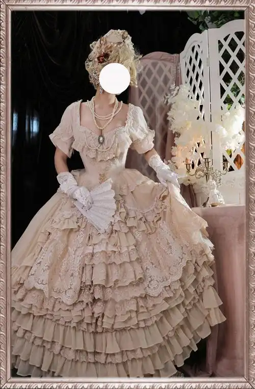 华丽复古洛丽塔lolita花嫁 【现货】延长衬裙s或m m【图片 价格 品牌