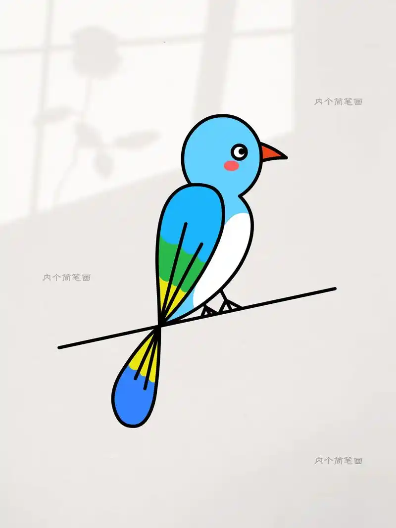 数字画可爱小鸟简笔画,学不会你打我.#简笔画 #动物简笔画  - 抖音