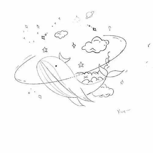 临摹的星空图_星空_临摹_简笔画_procreate_兴趣爱好_绘画