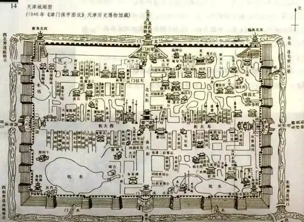明代天津城平面图