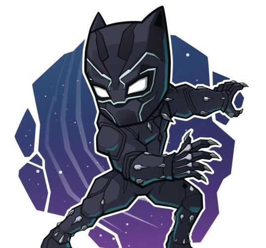 齐的q版黑寡妇向右看齐的q版雷神向右看齐的q版黑豹向右看齐的q版洛基