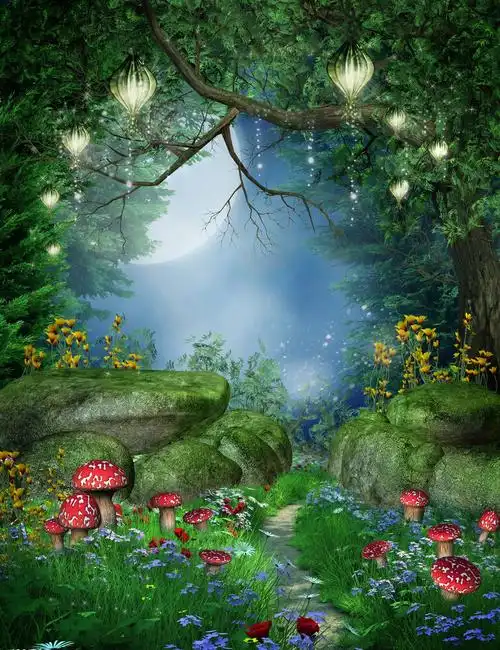 梦幻唯美的童话背景