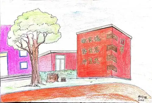 其它 太原二十中美术社团手绘校园作品展 写美篇风景写生是一件很难的