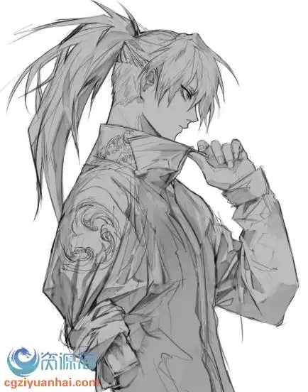 古韵与次元并存不羁的美男子画师haban72p