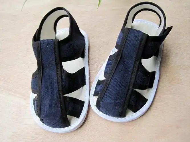 手工千层底布底凉鞋男女童宝宝吸汗防臭婴儿布凉鞋婴儿童布鞋包邮