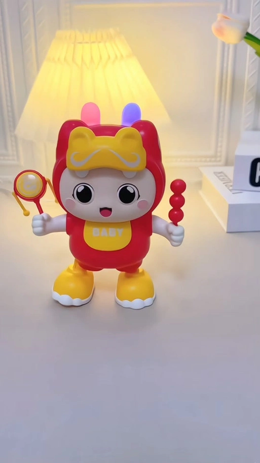 我要上热门 宝宝二月开始练抬头,就入了这款会唱歌跳舞的小龙人,锻炼