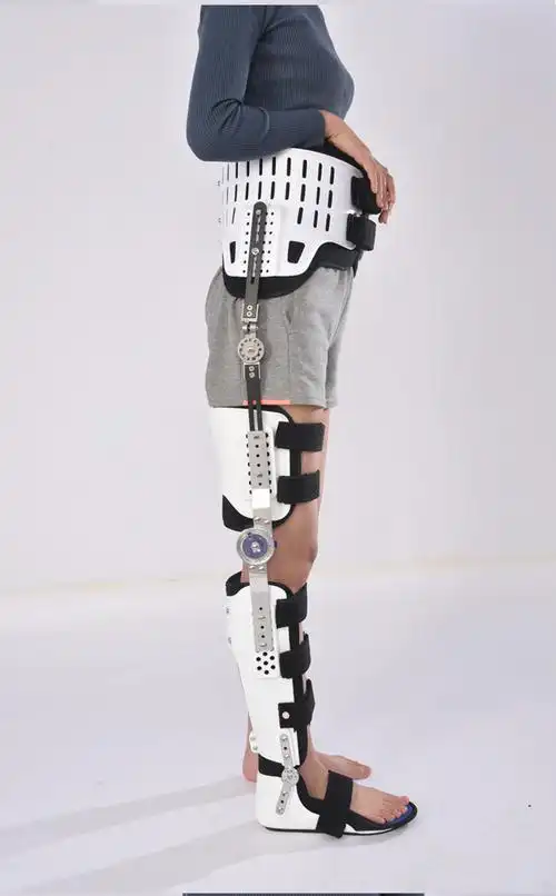 医用髋膝踝足矫形器髋关节固定支架膝关节固定支具置换术后康复锻炼