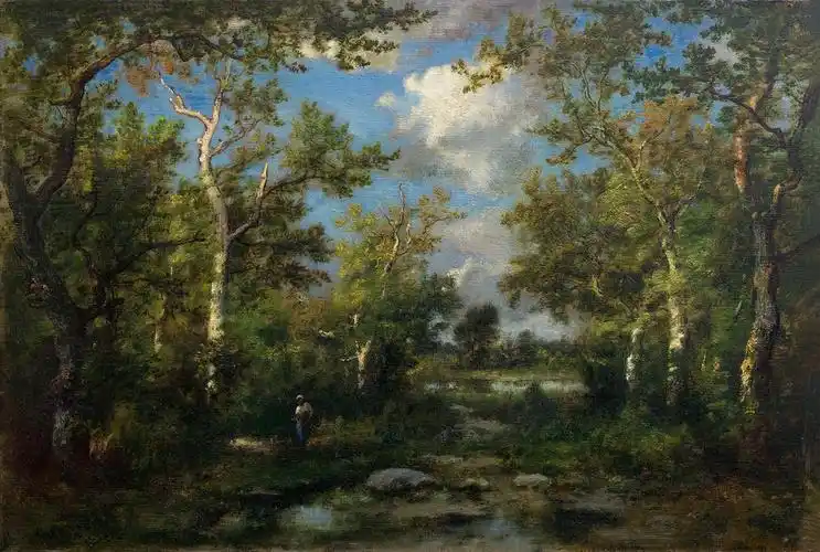 纳西斯·迪亚兹·德拉潘那 枫丹白露的林间空地