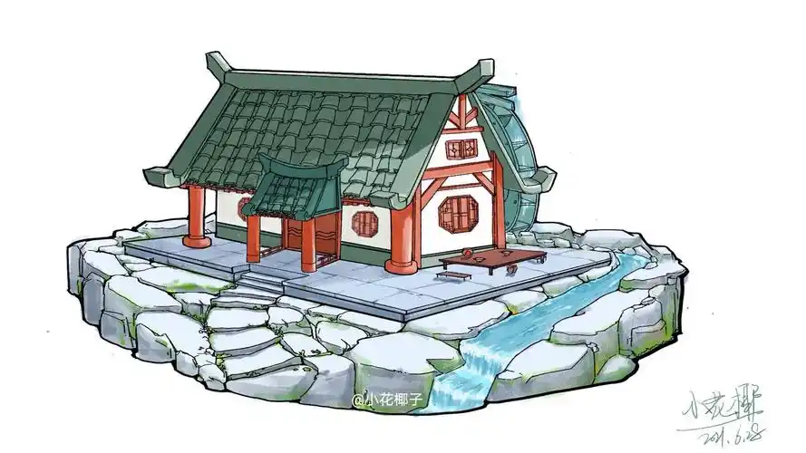 古代酒馆 |插画|概念设定|小花椰子 - 原创作品 - 站酷 (zcool)