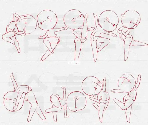 这几张人物速写参考素材的9315私拾壹#procreate绘画  #人体动态