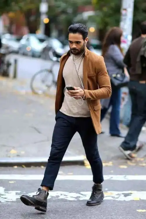 短靴男男款短靴如何搭配