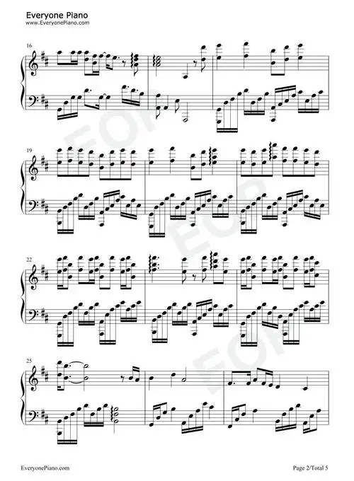 姚六一作品 隔岸钢琴简谱歌词 - 简谱宅