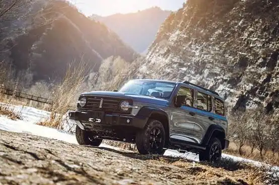 冬日闯滩白河湾坦克300的开路征程