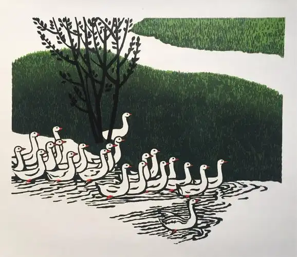 张良武原创木刻版画作品分享