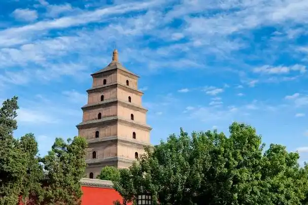 西安大雁塔喷泉位置在哪儿,景致记录长安的大雁塔